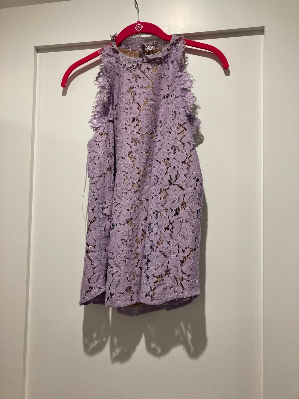 Sugarlips Lavender Lace Halter Blouse